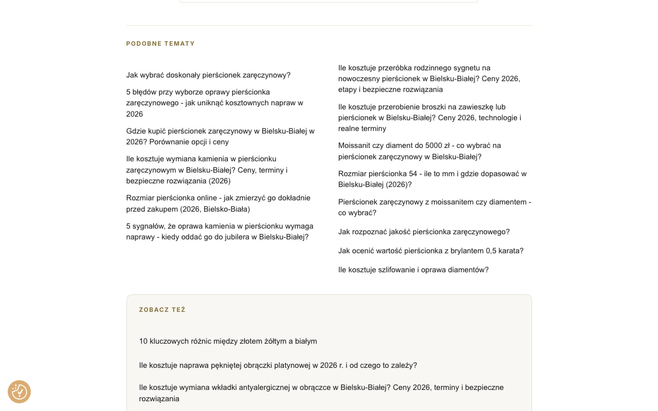Blok „Podobne tematy” renderowany przez motyw: linki do wpisów z tego samego tematu, działające w obie strony i bez martwych odnośników po scaleniu wpisów.
