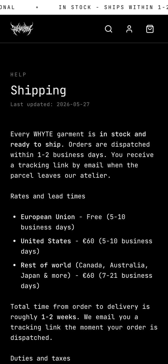 Shipping: darmowa wysyłka w UE, flat €60 poza Unią, tracking mailem po wysyłce. (telefon)